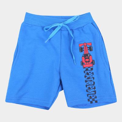 Bermuda Moletom Infantil Duzizo Carro Masculina