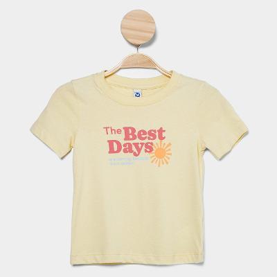 Blusa Infantil Hering Kids Básica Coração Feminina