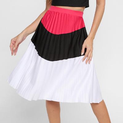 Saia Midi Recoletta Plissada 3 Cores