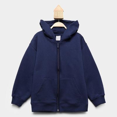 Jaqueta Moletom Infantil Hering Casual Com Capuz