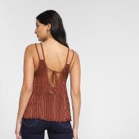 Regata Colcci Listras Metalizada Feminina - 2