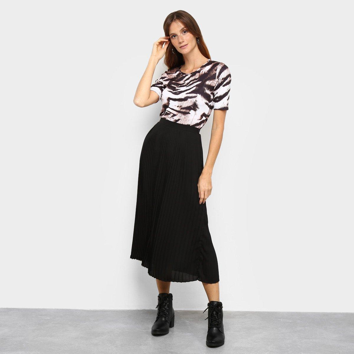 Saia Il Shin Midi Plissada - 3