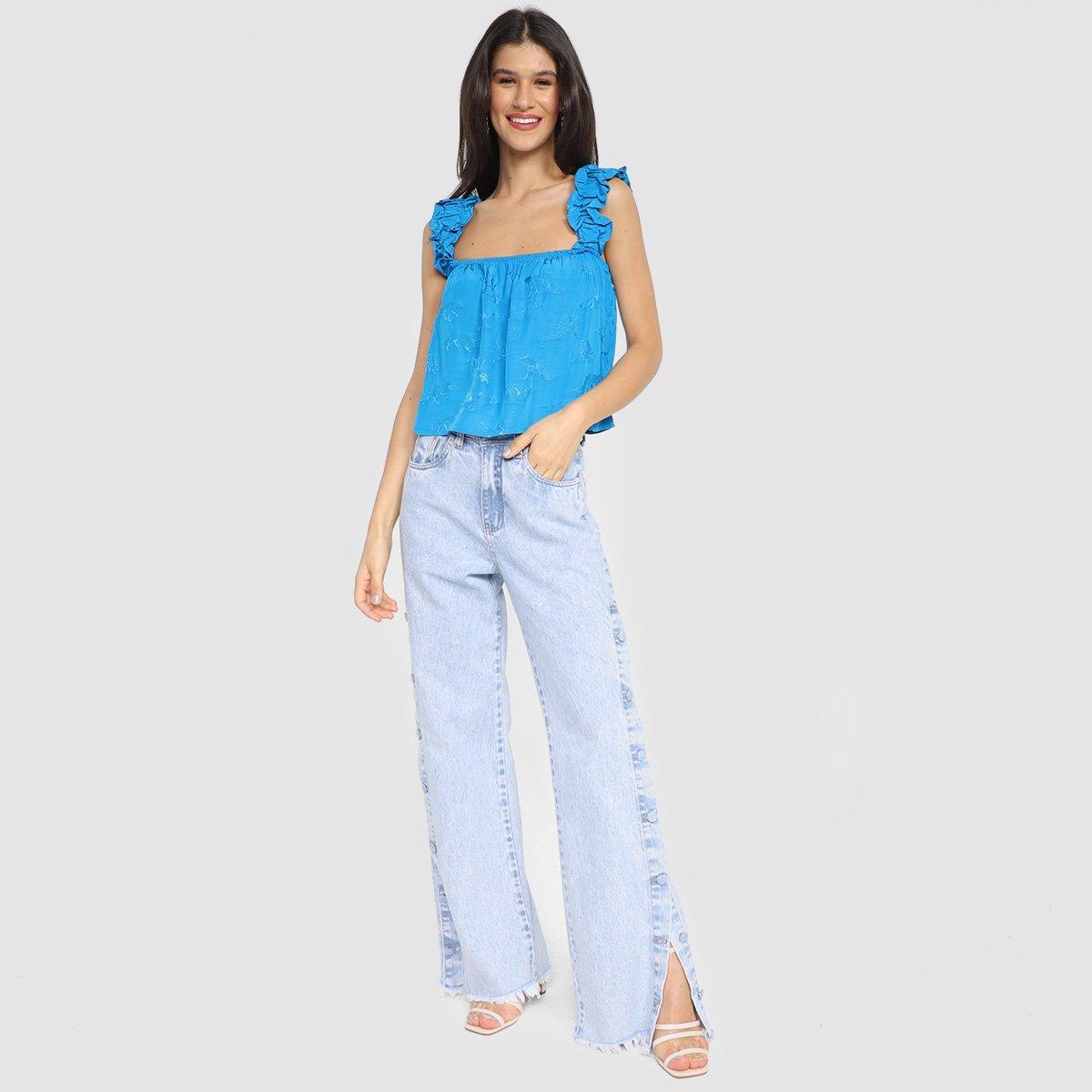Regata Colcci Jacquard Cropped Feminina - 4