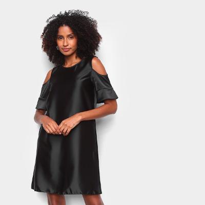 Vestido Malwee Liso Open Shoulder