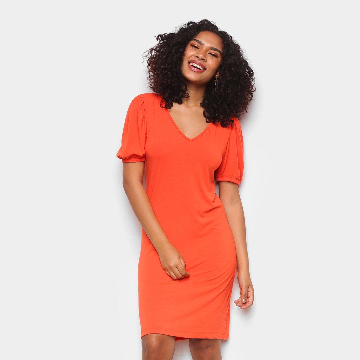 Vestido Curto Volare Decote V Feminino - 1