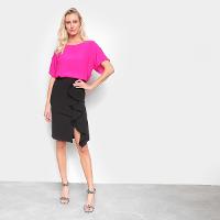 Saia Midi Drezzup Fenda e Babados - 3