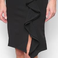 Saia Midi Drezzup Fenda e Babados