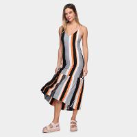 Vestido Oh, Boy! Sino Midi Listrado - 1