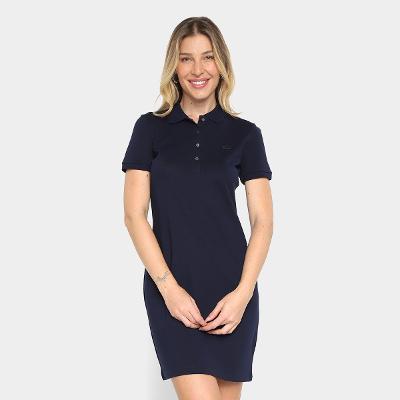 Vestido Curto Lacoste Gola Polo Feminino