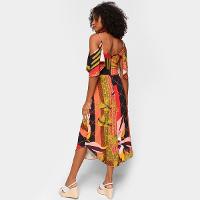 Vestido Mercatto Evasê Midi Chinfrado - 2