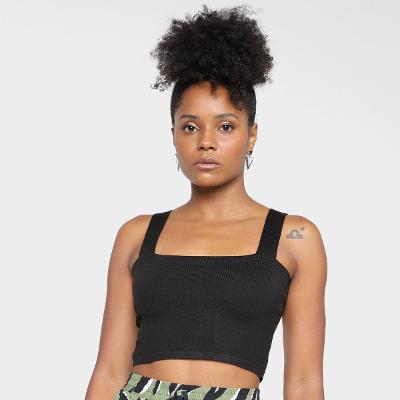Regata Tricô Mercatto Cropped Lisa Feminina