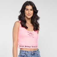 Regata Lecimar Cropped Amarração Com Ilhós Feminina - 1