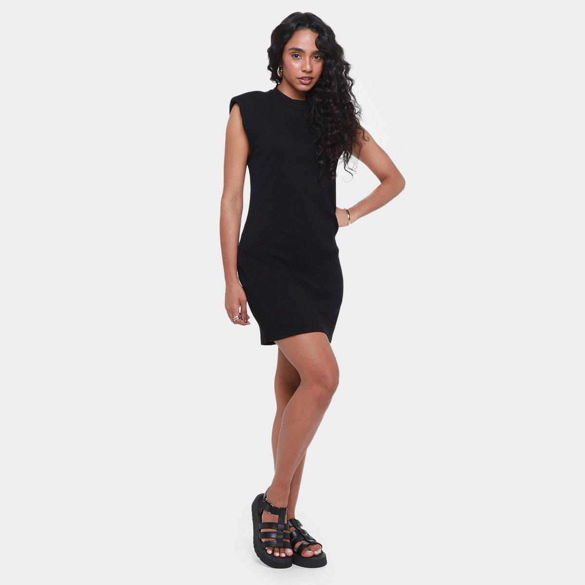 Vestido Tubo Canelado All Is Love Curto Feminino - 4