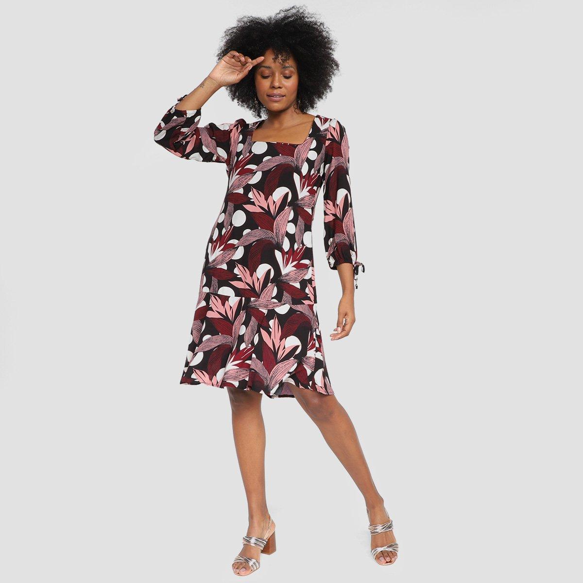 Vestido Curto The Style Box Manga Longa Babados - 4