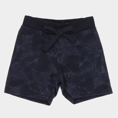 Bermuda Infantil Pulla Bulla Folhagens Masculina