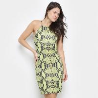 Vestido Tubinho My Favorite Thing (s) Estampado Recorte Costas - 1