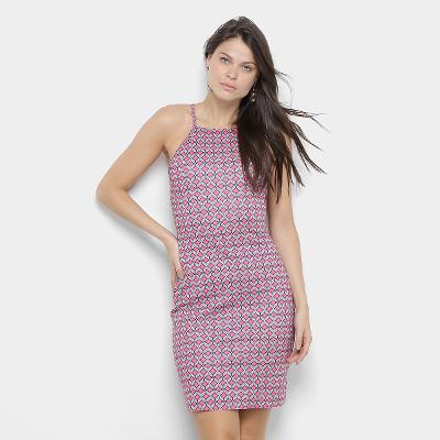 Vestido Tubinho My Favorite Thing (s) Estampado Recorte Costas