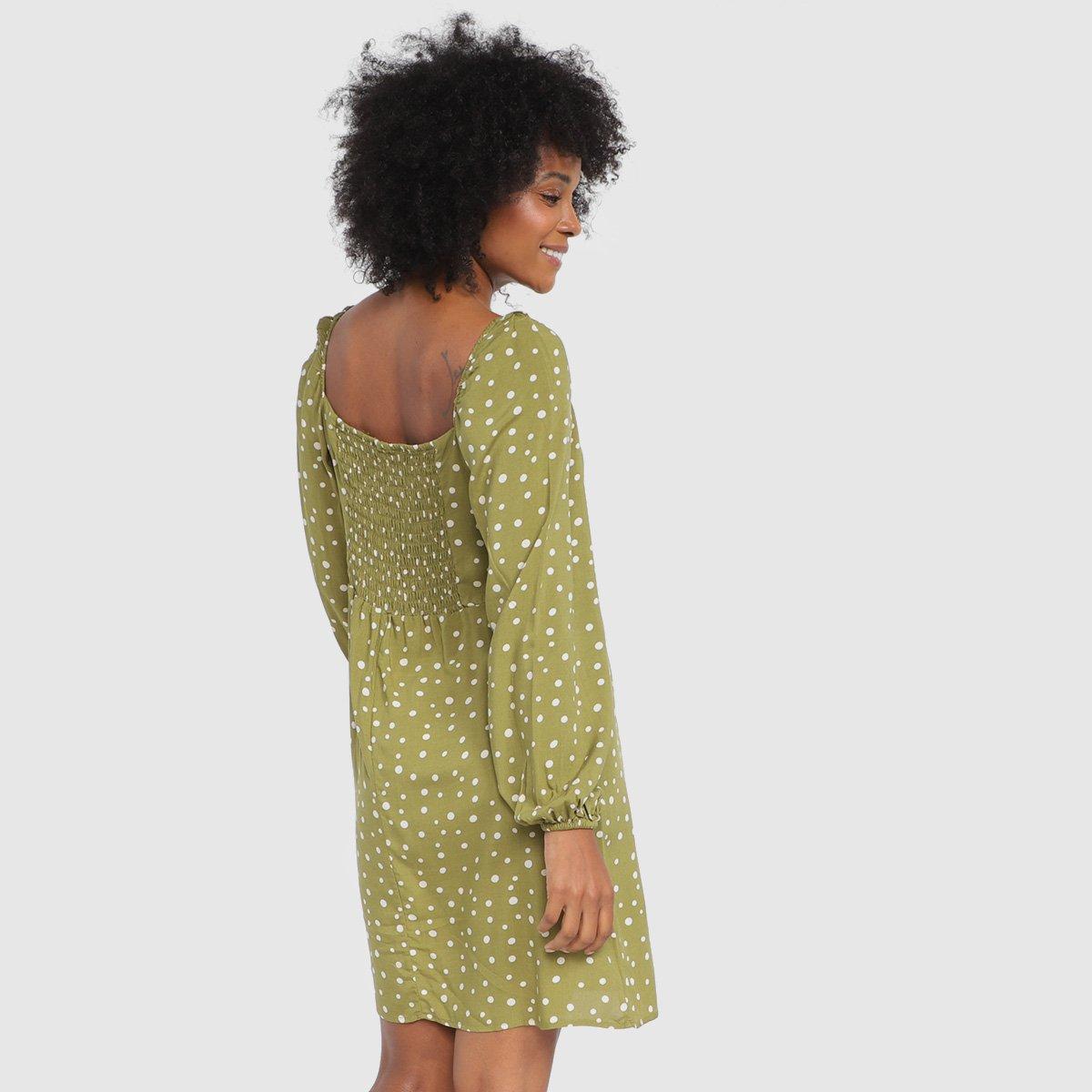 Vestido Curto The Style Box Manga Longa Lastex - 2