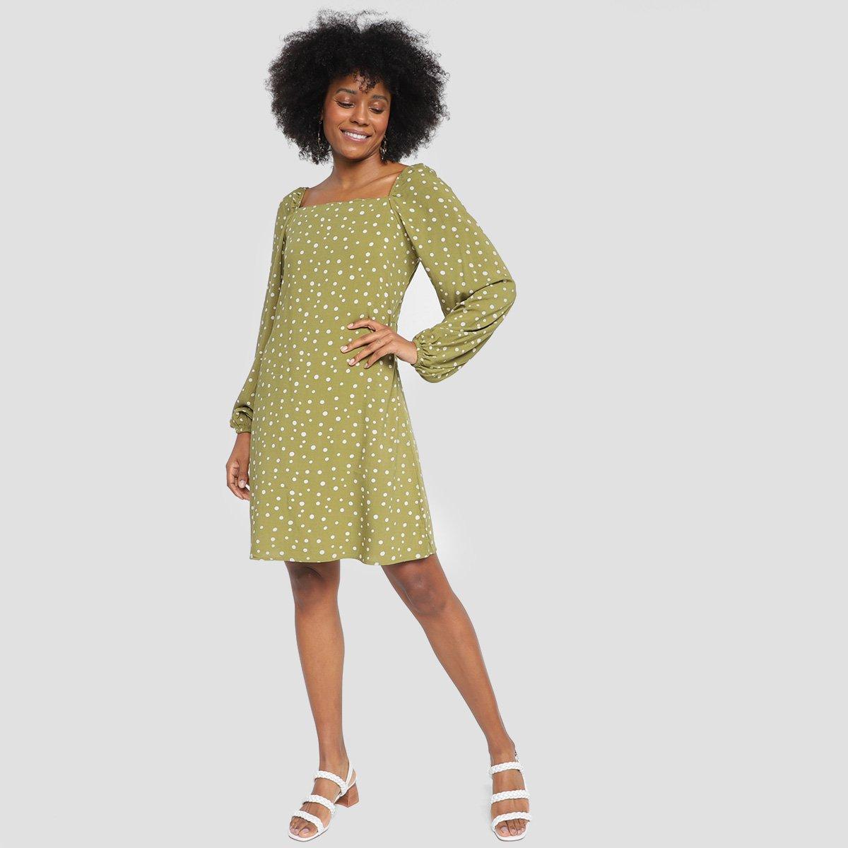 Vestido Curto The Style Box Manga Longa Lastex - 4