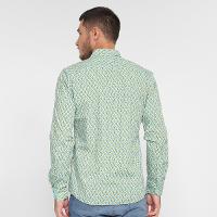 Camisa Manga Longa Pacific Blue Estampada Masculina - 2