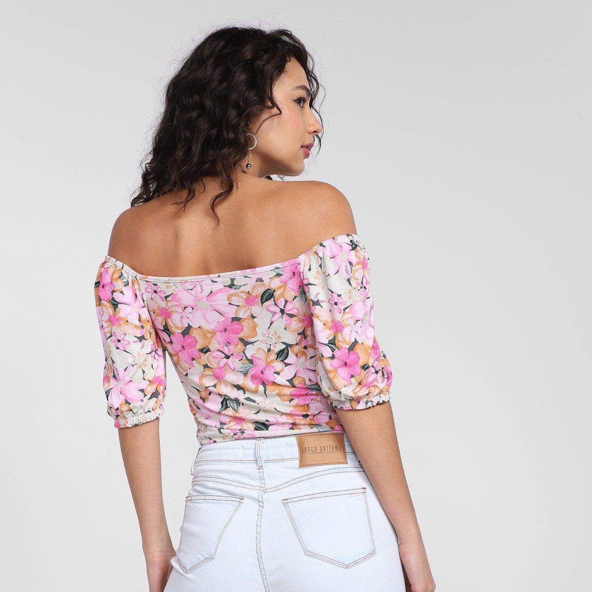 Blusa Lecimar Ombro a Ombro Feminina - 2