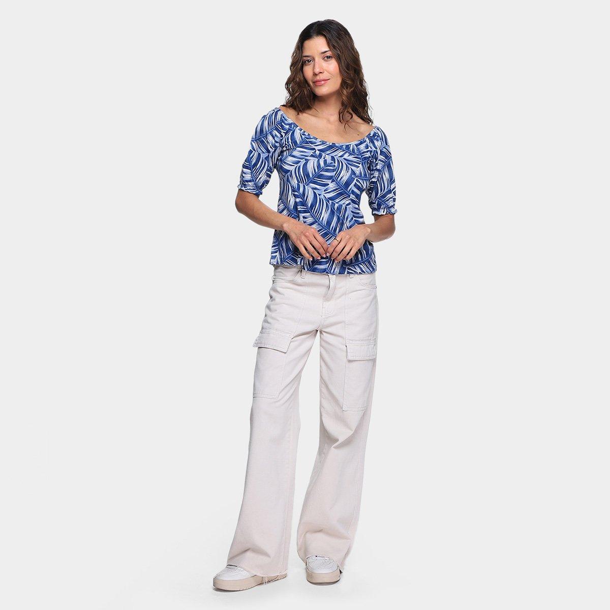 Blusa Naif Ombro a Ombro Feminina - 4