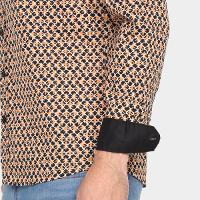Camisa Manga Longa Pacific Blue Estampada Masculina - 3