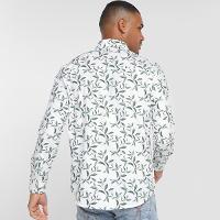 Camisa Manga Longa Milano Tricoline Estampada Masculina - 2