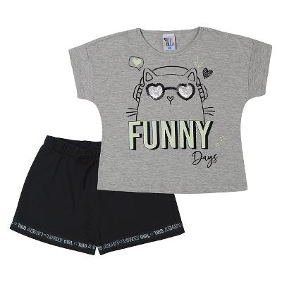 Conjunto Infantil Pulla Bulla Funny Feminino