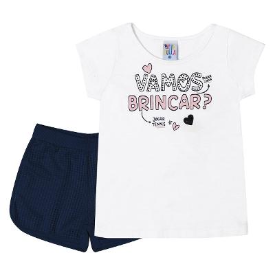 Conjunto Infantil Pulla Bulla Estampado Feminina