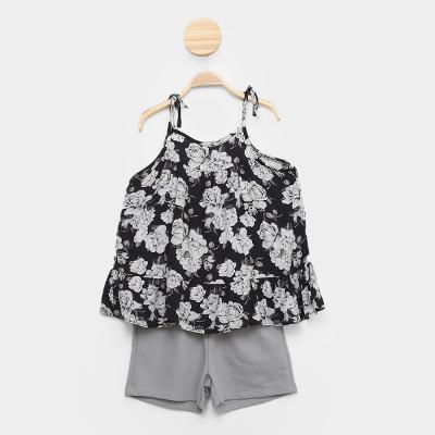 Conjunto Infantil Milon Bata e Short Feminino