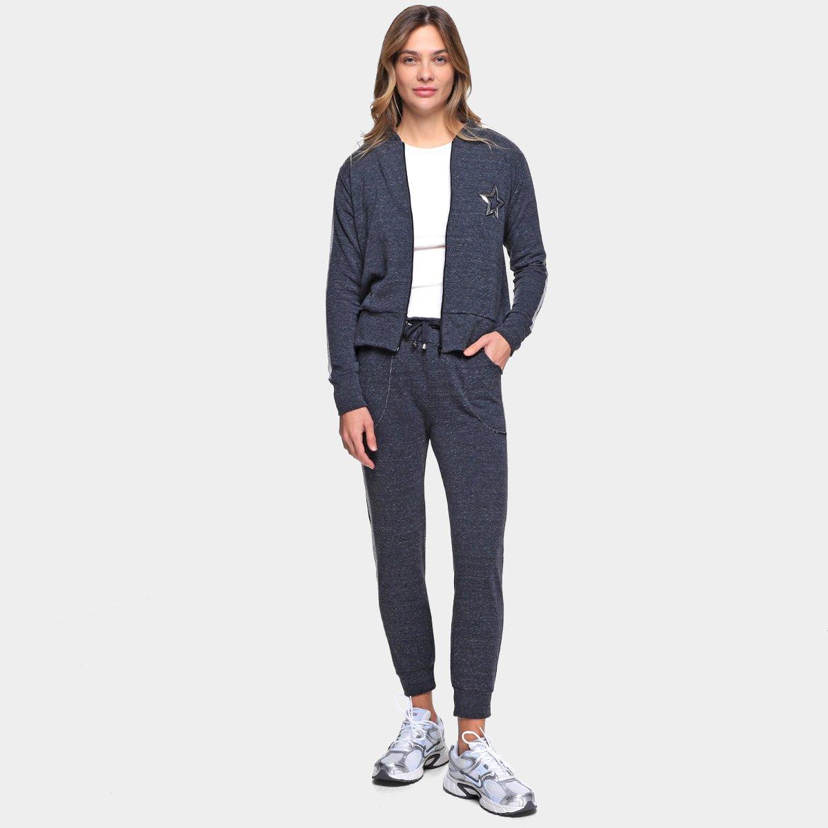 Conjunto Longo Aura Zíper Estrela Feminino - 1