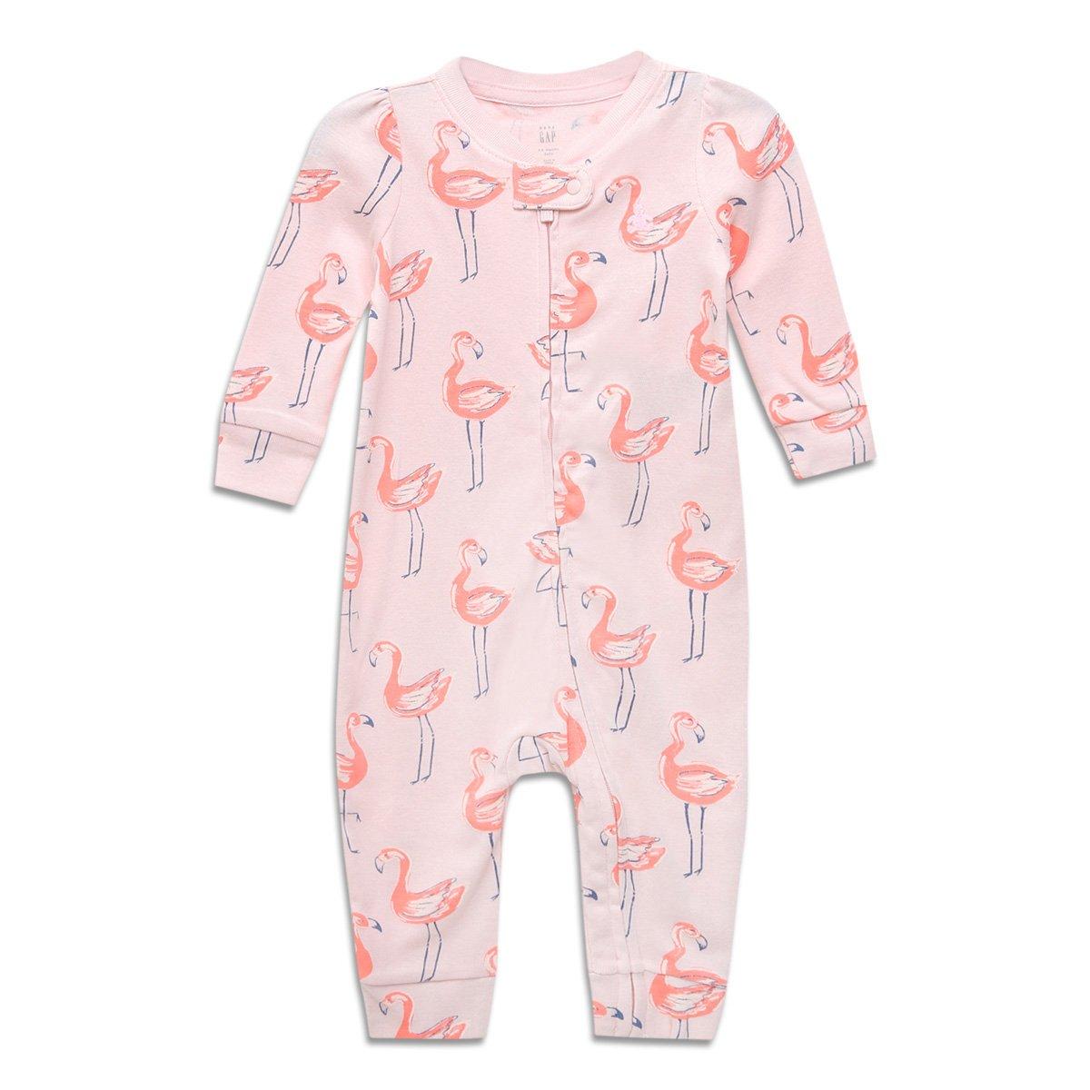 Macacão Bebê GAP Longo Flamingo Feminino - 1