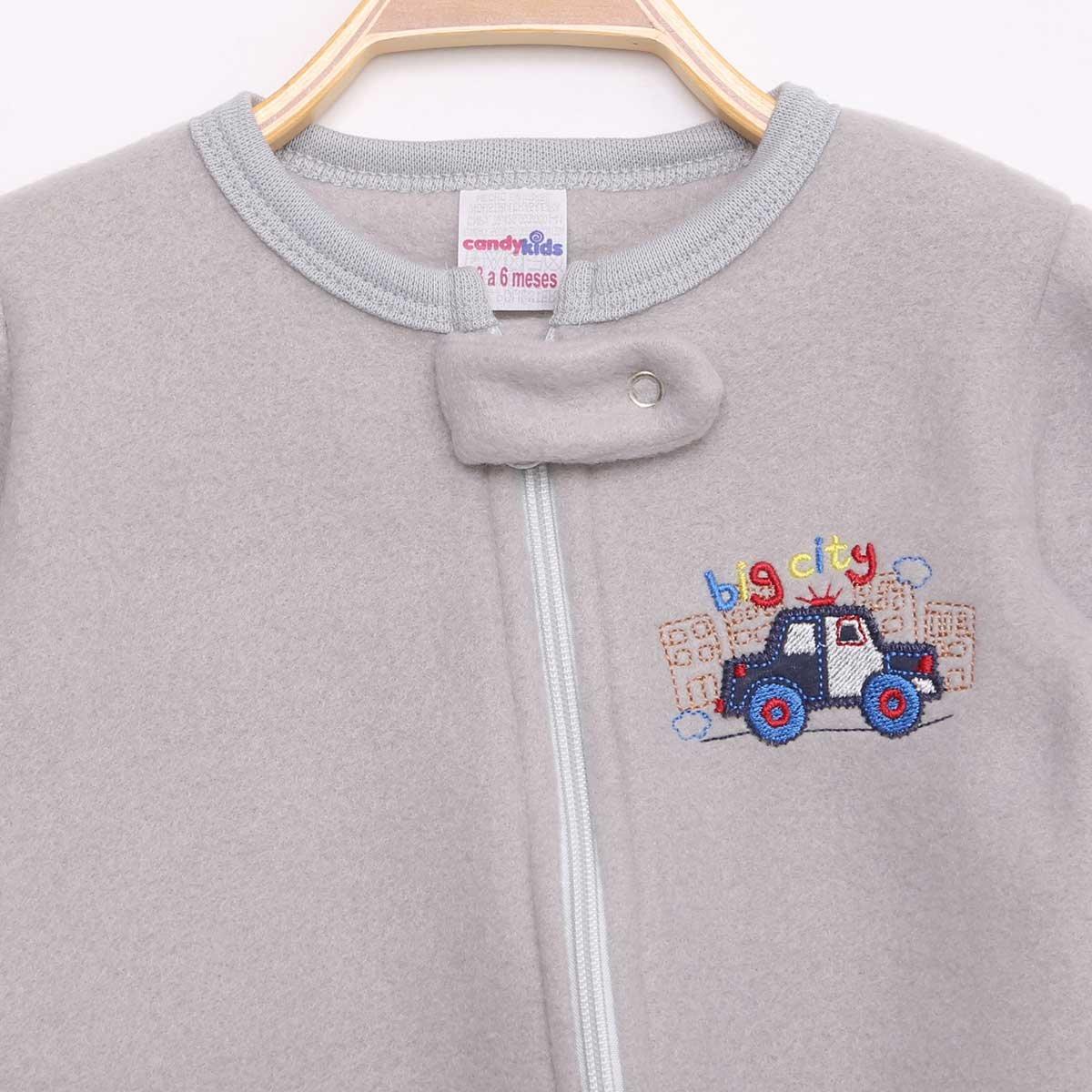 Macacão Longo Bebê Candy Kids Soft Fleece Masculino - 2