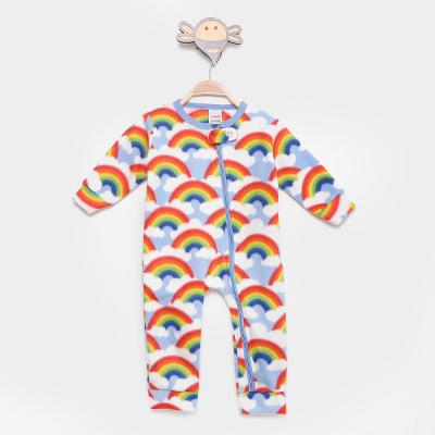 Macacão Pijama Bebê Candy Kids Soft Fleece Masculino