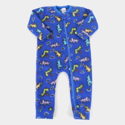 Macacão Pijama Bebê Candy Kids Soft Fleece Masculino
