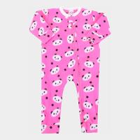 Macacão Pijama Longo Bebê Candy Kids Soft Fleece Feminino - 1