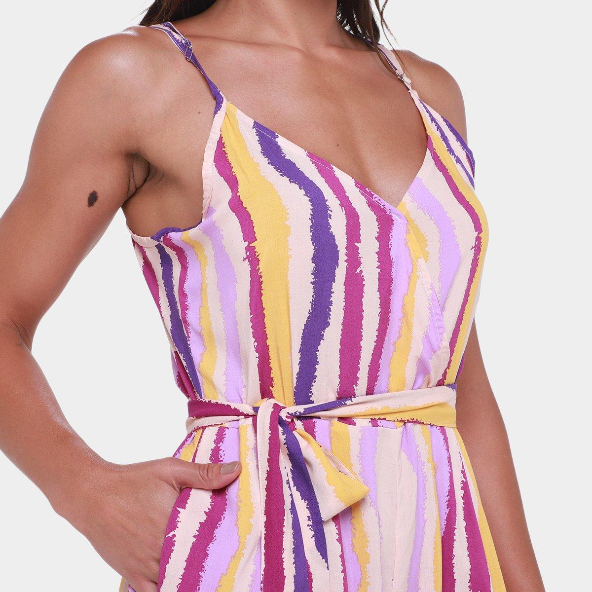 Macacão The Style Box Transpasse Feminino - 3