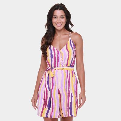 Macacão The Style Box Transpasse Feminino