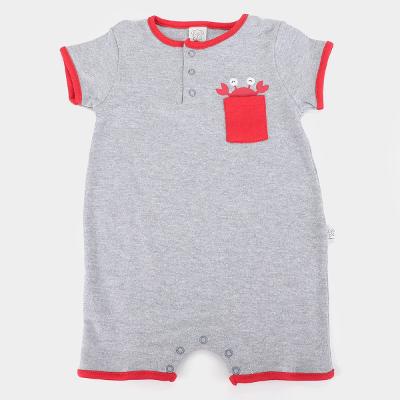 Macaquinho Bebê Pingo Lelê Curto C/ Bolso Masculino