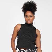 Top Cropped Tricô Mercatto Canelada Feminina - 1