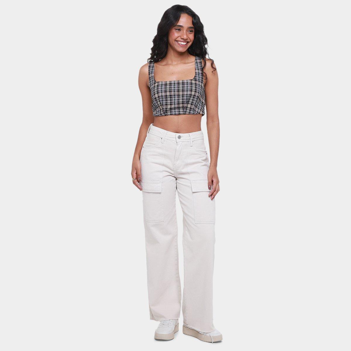 Top Cropped My Favorite Things Xadrez Feminino - 4