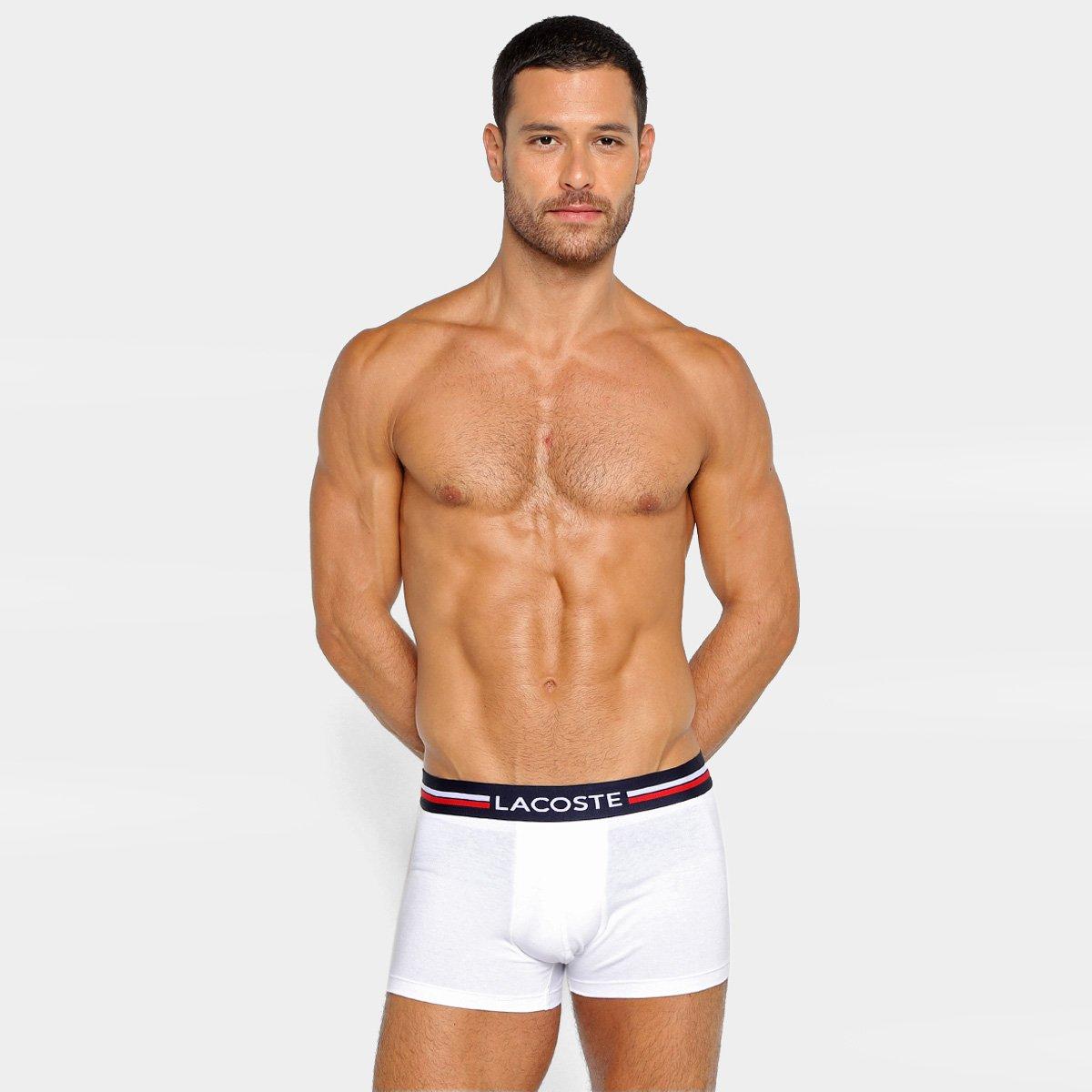 Kit Cuecas Boxer Lacoste Básicas 3 Peças - 4
