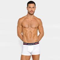 Kit Cuecas Boxer Lacoste Básicas 3 Peças