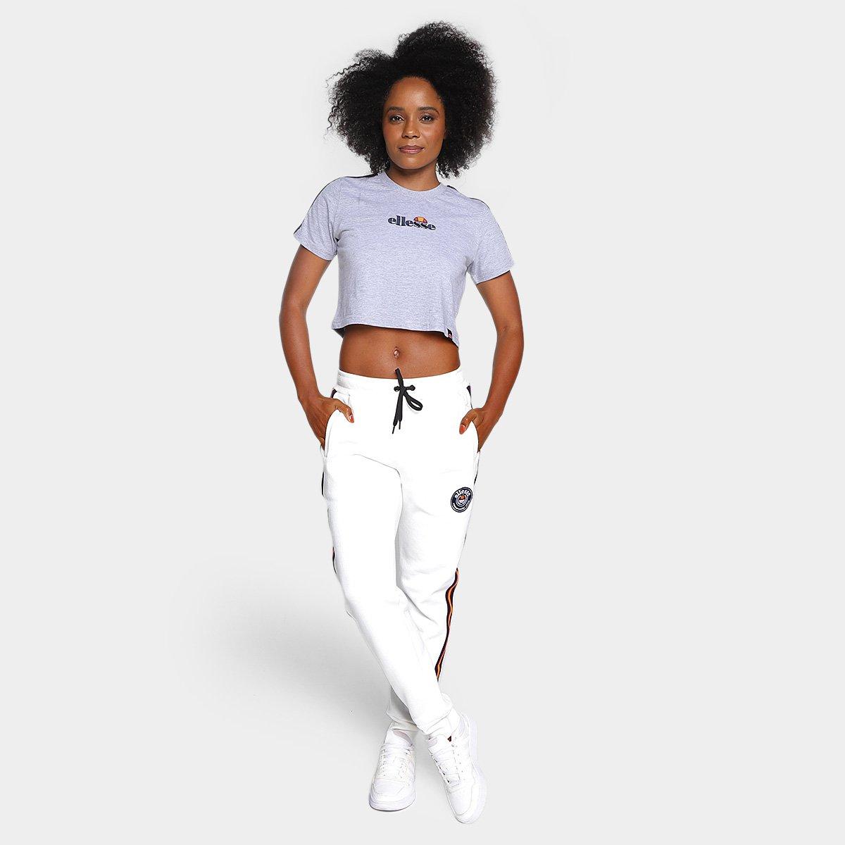 Camiseta Cropped Ellesse Manga Curta Feminina - 4