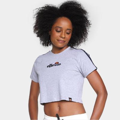 Camiseta Cropped Ellesse Manga Curta Feminina