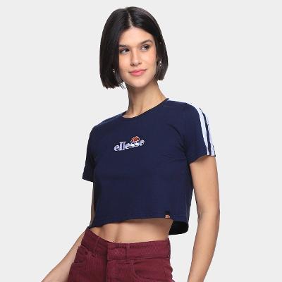 Camiseta Cropped Ellesse Manga Curta Feminina