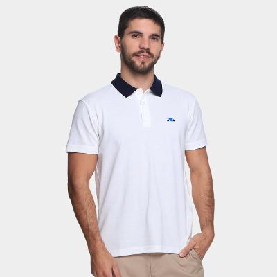 Camisa Polo Gola Contraste Masculino