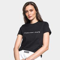 Camiseta Calvin Klein Logo Embossed Feminina - 1