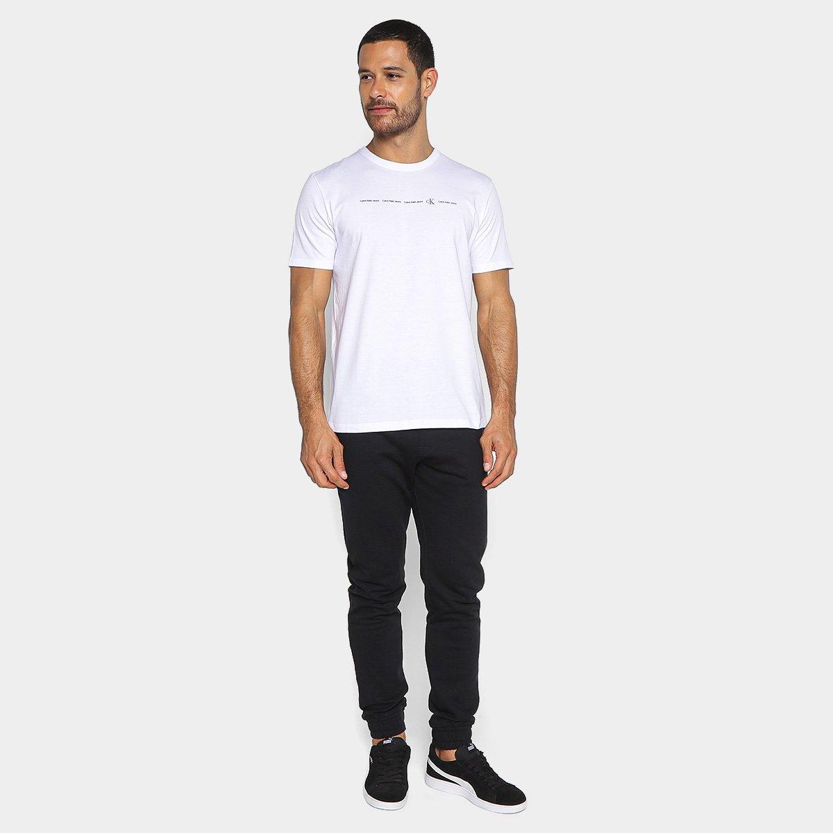 Camiseta Manga Curta Calvin Klein Casual Masculina - 4